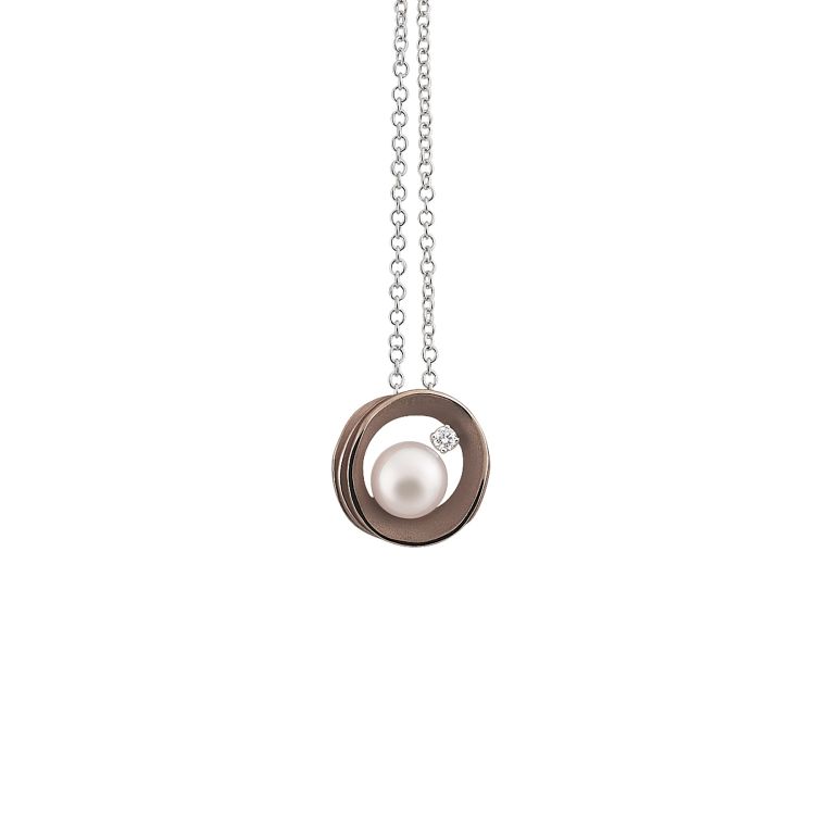 Halskette Infinity White