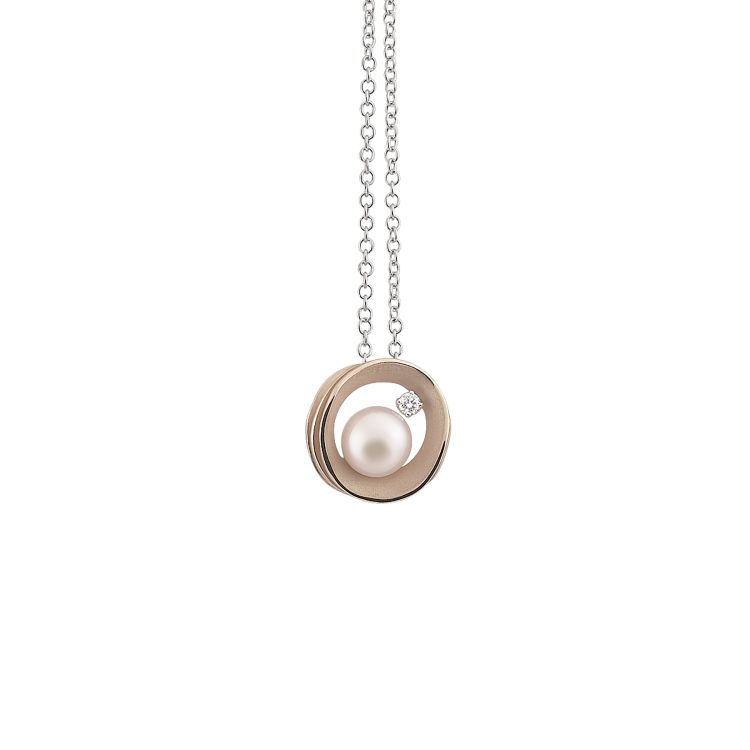 Halskette Infinity White